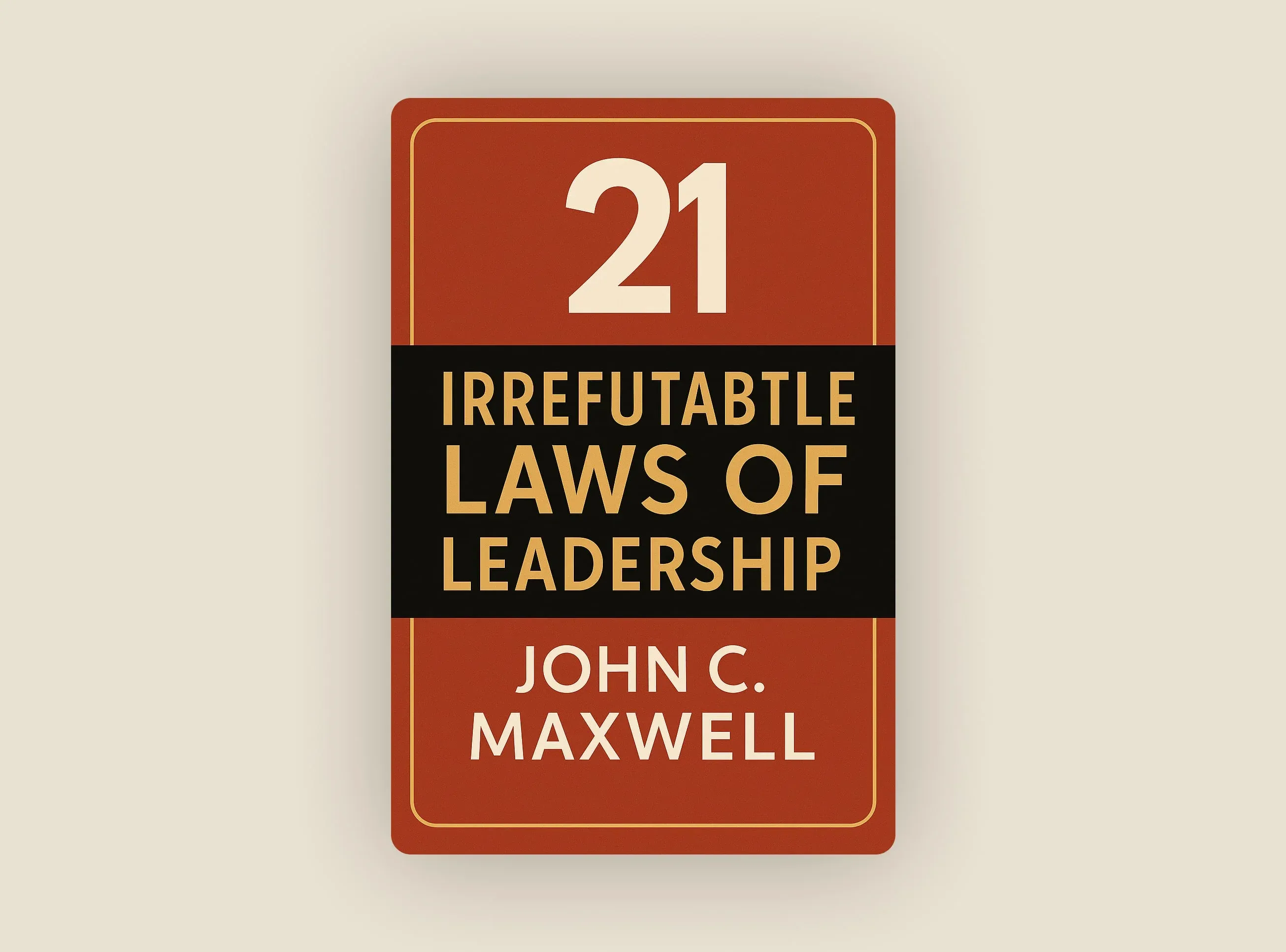 The 21 Irrefutable Laws of Leadership